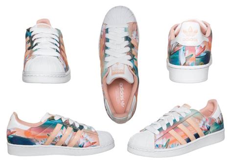 adidas originals superstar 1 met bloemen|Adidas Superstar shoes.